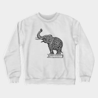 Elephant On A Book Crewneck Sweatshirt